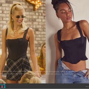 HAH black knock out corset top small s euc